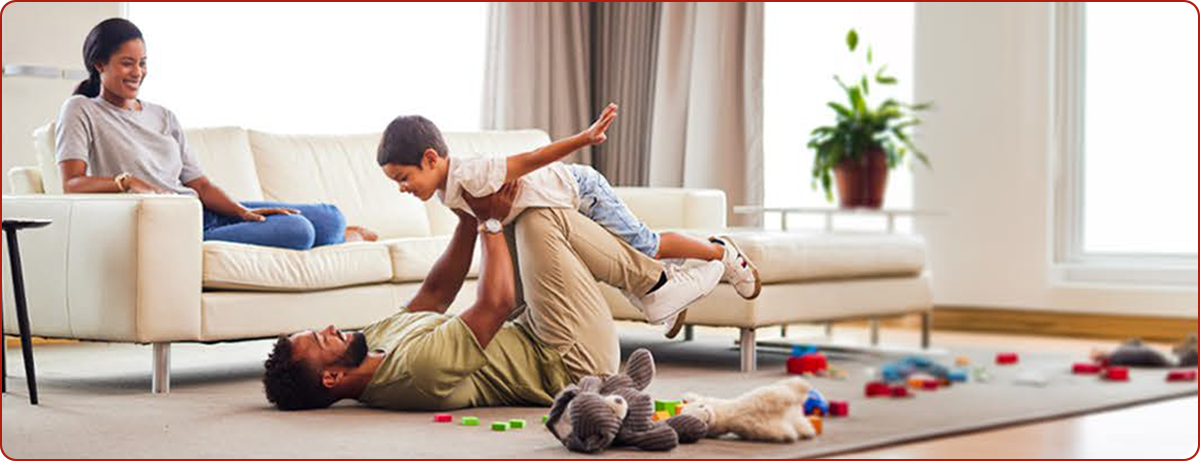 Family in Living Room